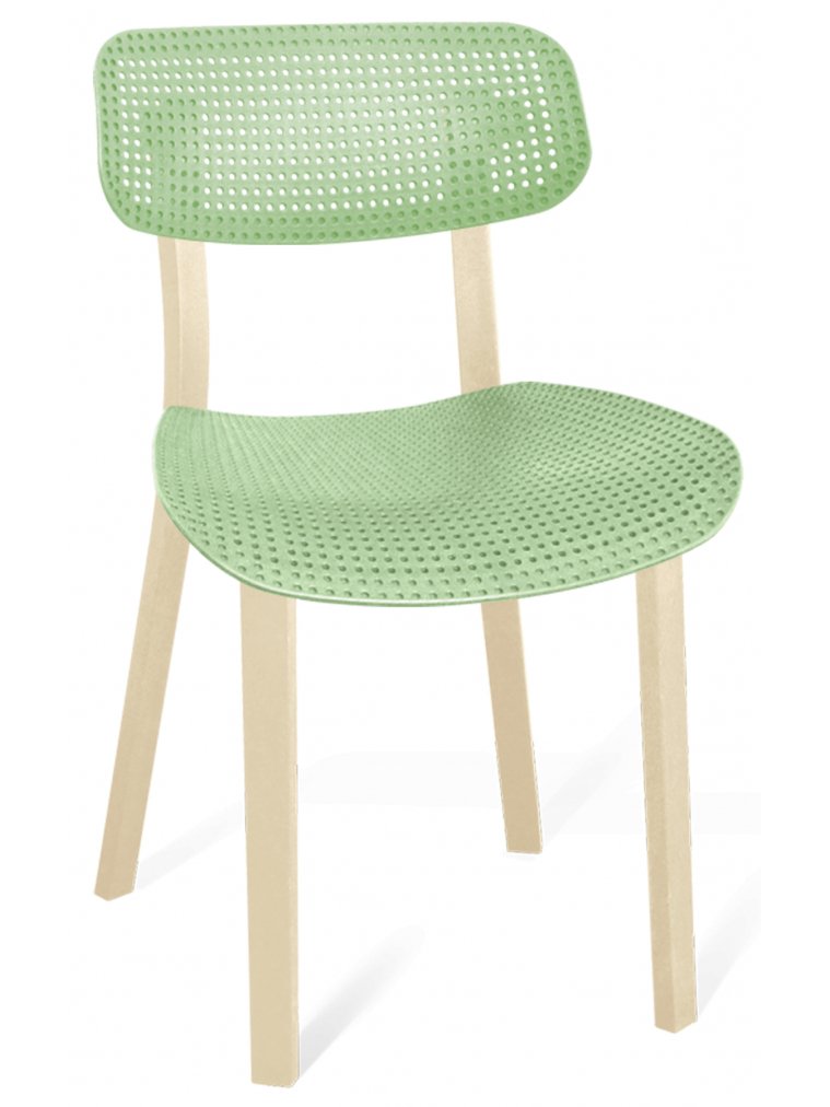 Пластиковый стул SHT-S85 мятный / бежевый