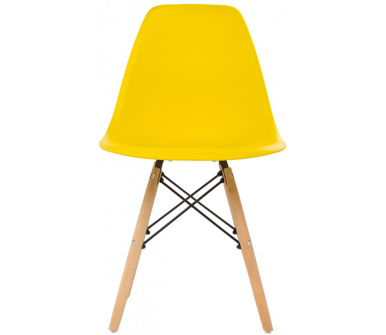 Стул Cindy Eames mod. 001 yellow / natural