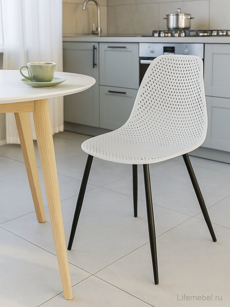 Стул на металлокаркасе Vero белый