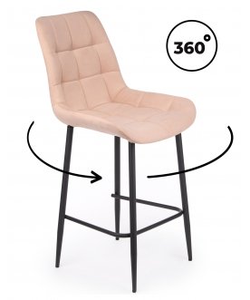 Полубарный стул Стронг бежевый (zd 210) / черный