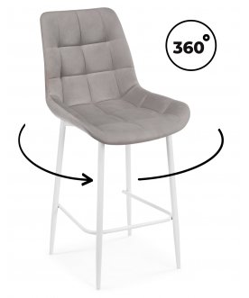 Полубарный стул Челси 360 латте (zd 290) / белый