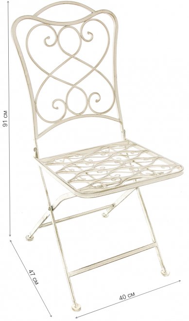 Стул складной Океан белый