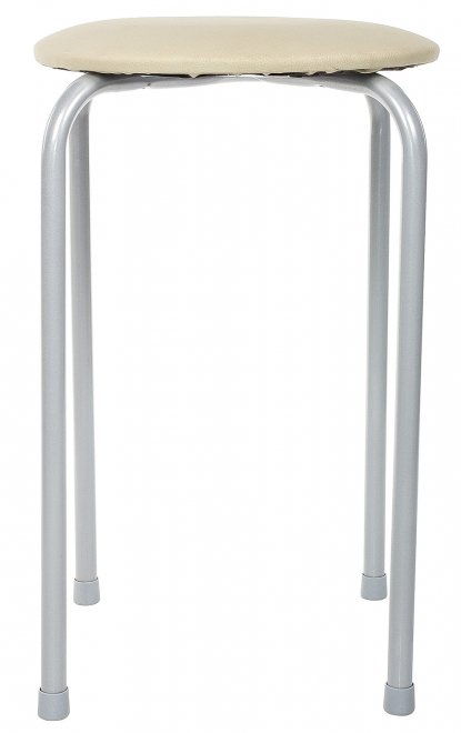 Табурет мягкий Апельсин слоновая кость