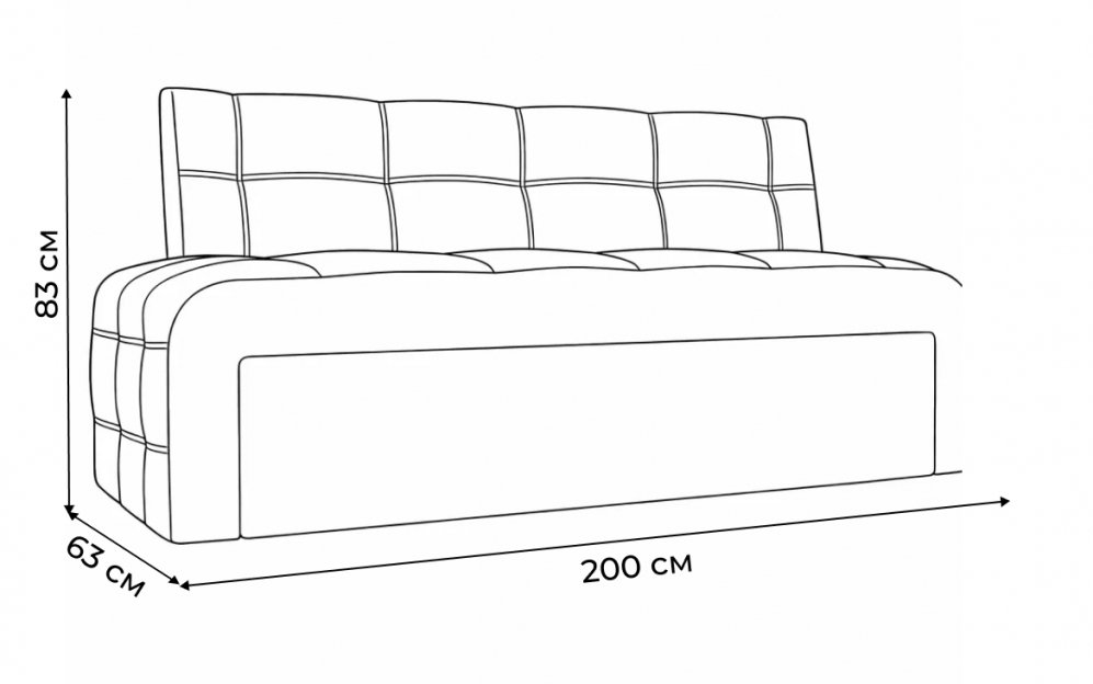 Кухонный диван Сафира экокожа бежевый