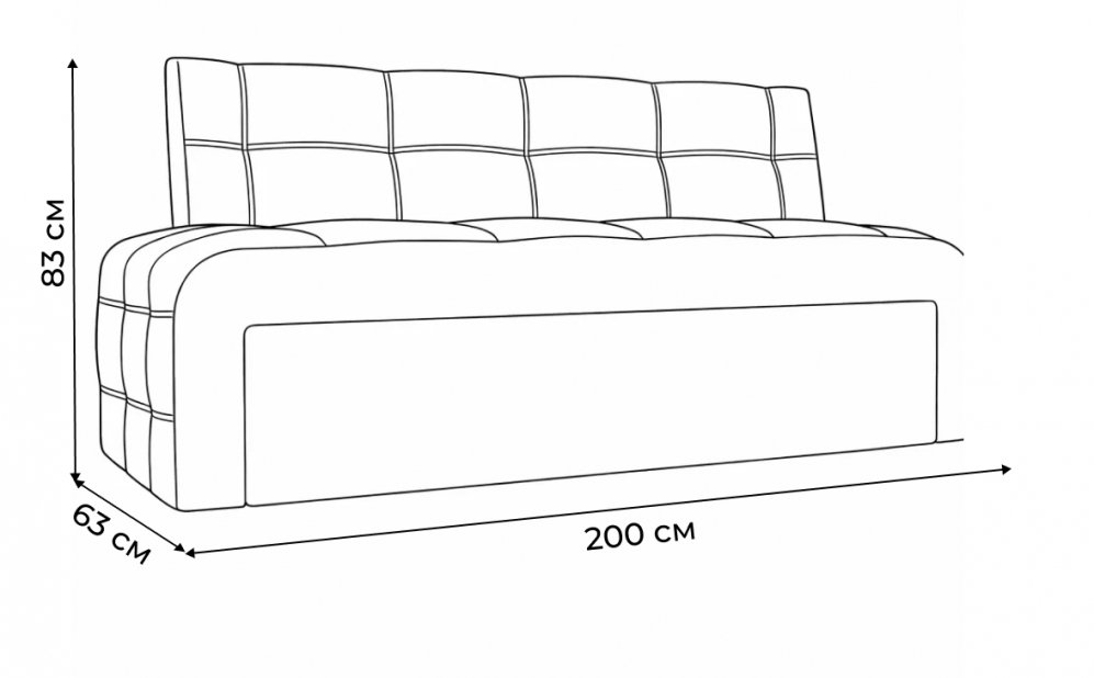 Кухонный диван Сафира микровельвет черный