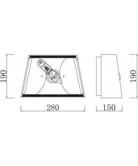 Настенный светильник Elegant 28 ARM365-01-R