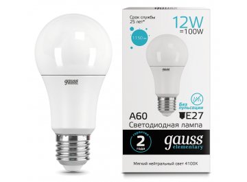 Лампа Elementary A60 12W E27 4100K