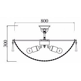 Люстра на штанге Croce X82-80x80-N