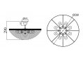 Люстра на штанге Sfera Moderno D783-PT50-3-G