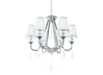 Подвесная люстра LDP 8926-6 WT+CHR