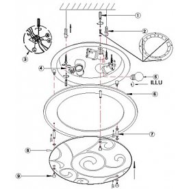Накладной светильник Kristjana 48060-3