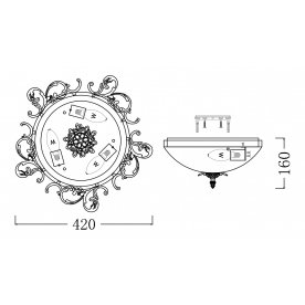Накладной светильник Geometry 1 CL900-03-W