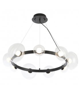 Подвесной светильник BOSQUE SP9 BLACK/TRANSPARENT