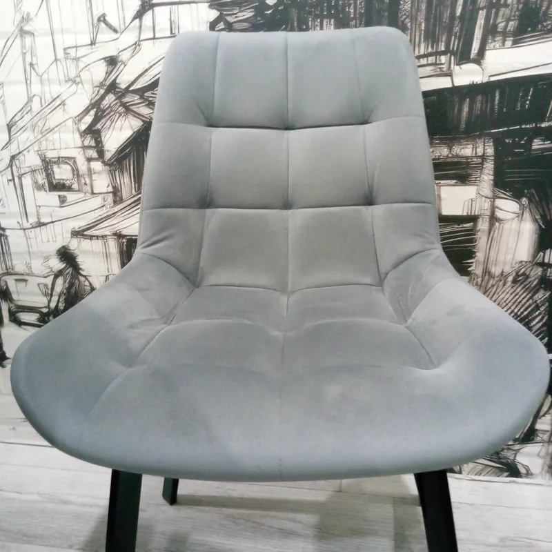 Комплект стульев Стронг 4 шт темно-серый / черный фото покупателя 172