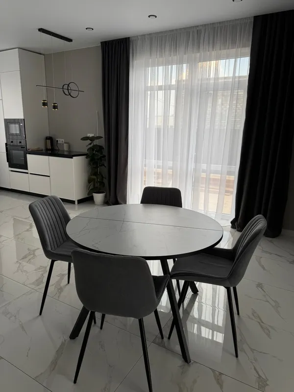 Стул на металлокаркасе Седа К крутящийся светло-серый  / белый фото покупателя 47