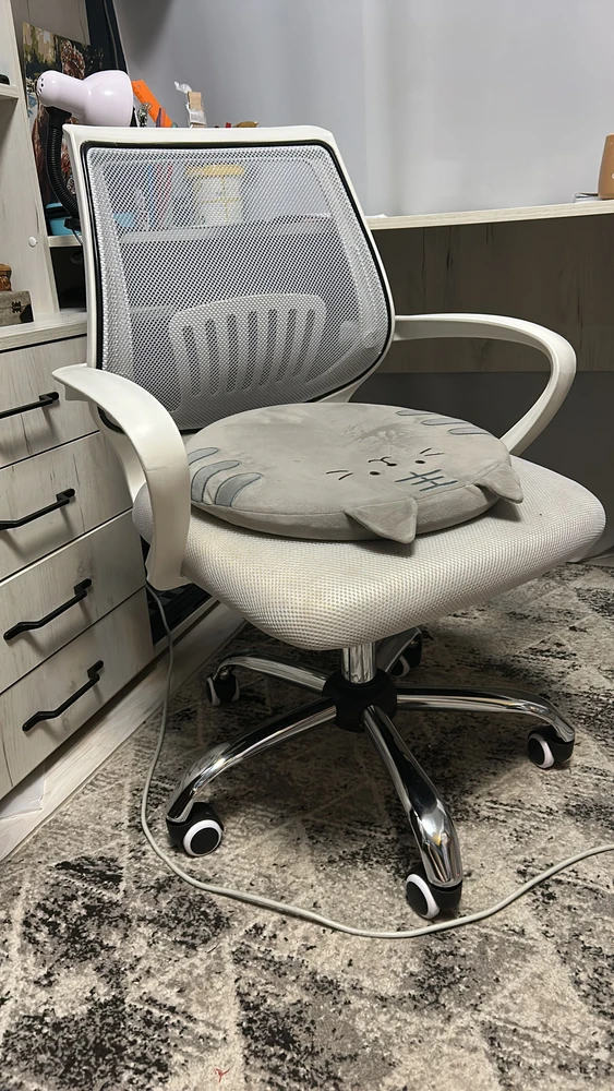 Компьютерное кресло Ergoplus light gray / white фото покупателя 30