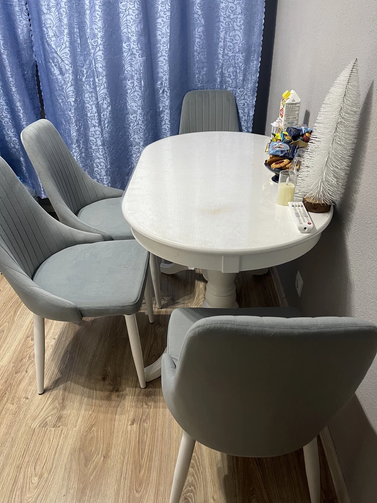 Стул на металлокаркасе Kora white / gray фото покупателя 6