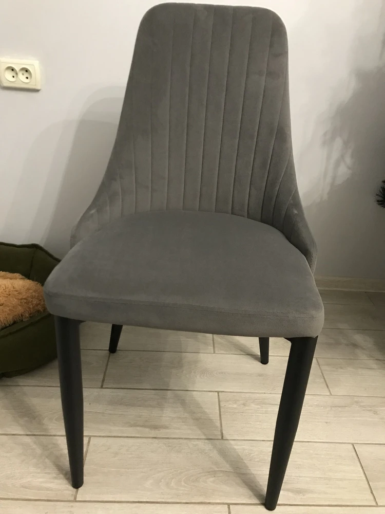 Стул на металлокаркасе Kora light purple / black фото покупателя 36
