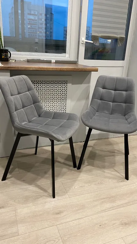 Комплект стульев крутящихся Форт 2 шт розовый (hl 41) / 1П белый каркас фото покупателя 90