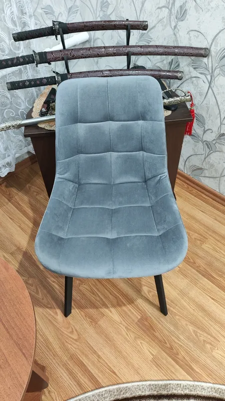 Комплект стульев Стронг 4 шт темно-серый / черный фото покупателя 46