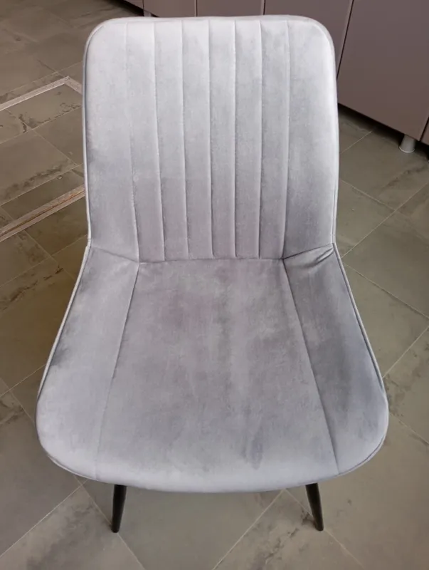 Стул на металлокаркасе Седа К крутящийся светло-серый  / белый фото покупателя 38