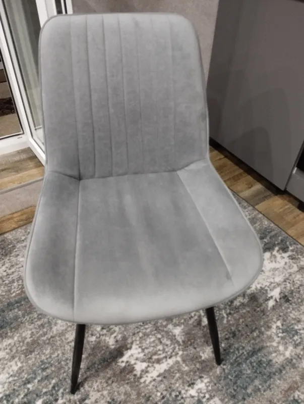 Стул на металлокаркасе Седа К крутящийся светло-серый  / белый фото покупателя 20