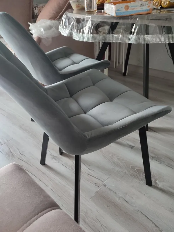 Комплект стульев крутящихся Форт 2 шт розовый (hl 41) / 1П белый каркас фото покупателя 45