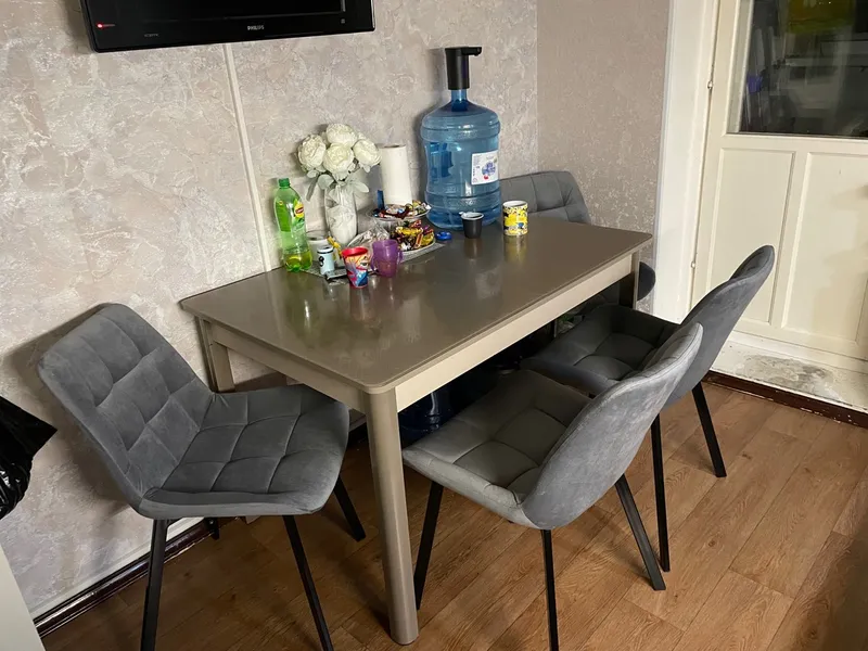 Комплект стульев крутящихся Форт 2 шт розовый (hl 41) / 1П белый каркас фото покупателя 135