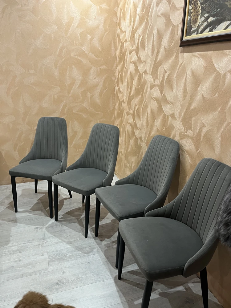 Стул на металлокаркасе Kora gray / black фото покупателя 34