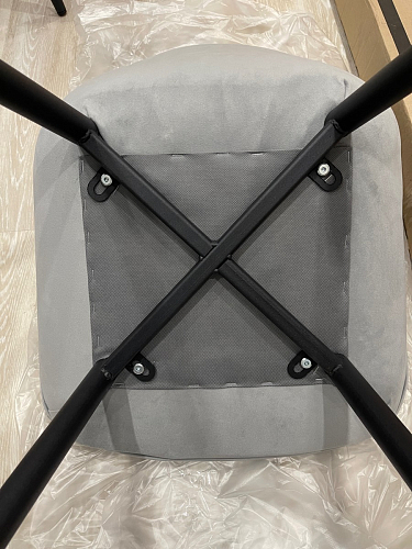 Стул на металлокаркасе Седа К латте / черный фото покупателя 324