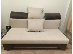 Диван Ник-2 микровельвет коралловый / коричневый фото покупателя 2