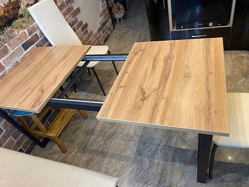 Деревянный стол Лота Лофт 120x75 дуб крафт табачный / черный матовый фото покупателя 912