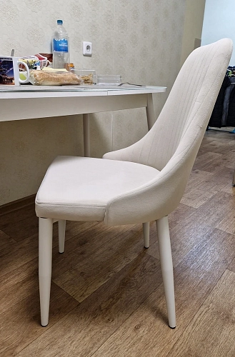 Стул на металлокаркасе Kora white / gray фото покупателя 24