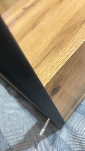 Письменный стол Лео Лофт черный матовый / дуб делано темный фото покупателя 16