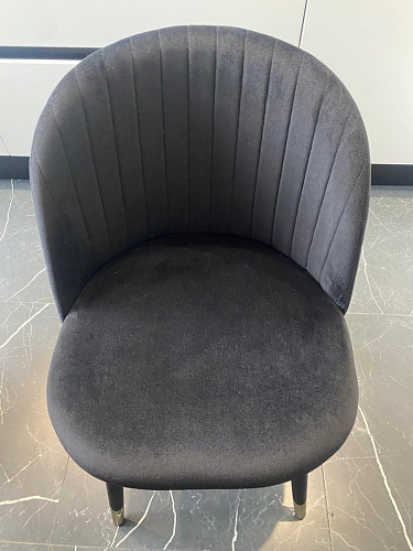 Стул на металлокаркасе Gabi 1 light blue / black / gold фото покупателя 616