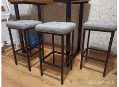 Барный стул Лофт катания изумруд / черный матовый фото покупателя 191