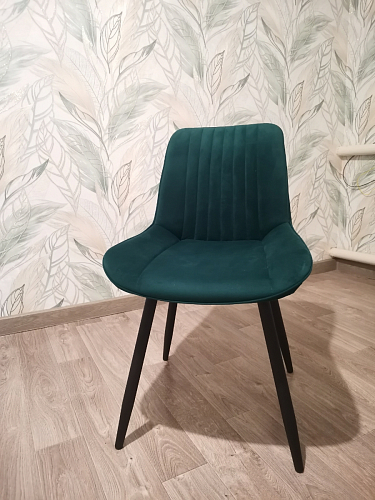 Стул на металлокаркасе Седа 360 К латте (velutto 08) / белый фото покупателя 58