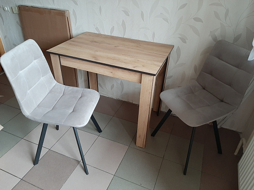 Стул на металлокаркасе Чилли зеленый / черный фото покупателя 807