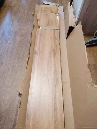 Письменный стол Комфорт 12.71 дуб золотой craft / белая аляска фото покупателя 28