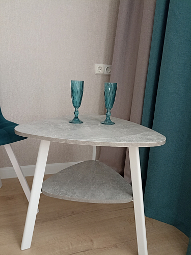 Стул на металлокаркасе Чилли синяя ткань / белый фото покупателя 1090