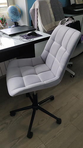 Компьютерное кресло Честер голубой (velutto 47 ) / черный фото покупателя 13