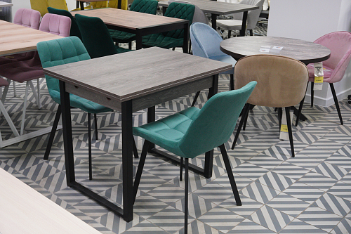 Стул на металлокаркасе Челси бирюзовый / черный из шоурума 3