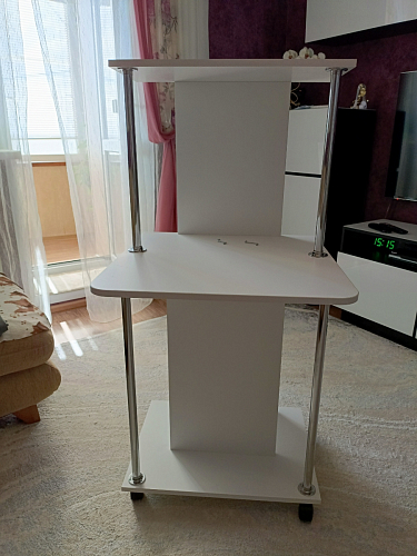 Компьютерный стол КСТ-12 белый  - Уцененный экземпляр фото покупателя 5