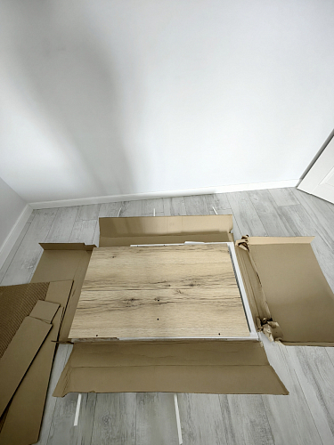 Письменный стол Клер Лофт черный матовый / бетон фото покупателя 31