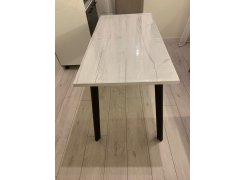 Деревянный стол Барон О 200 х 90 черная пленка шагрень / белый фото покупателя 69