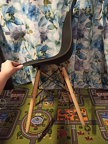 Пластиковый стул Eames PC-015 желтый фото покупателя 64