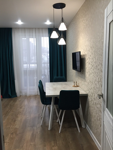 Стул на металлокаркасе Чилли черный / голубой фото покупателя 1460