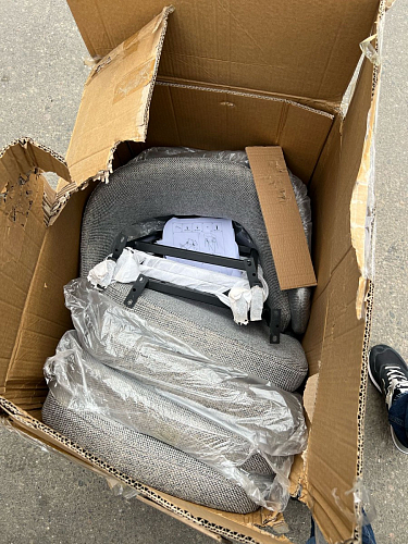 Стул на металлокаркасе Twin gray / black фото покупателя 40
