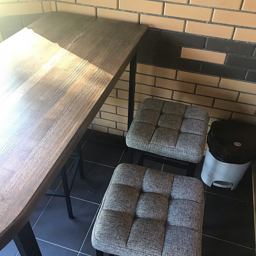 Барный стул Лофт линкольн белый / белый матовый фото покупателя 288