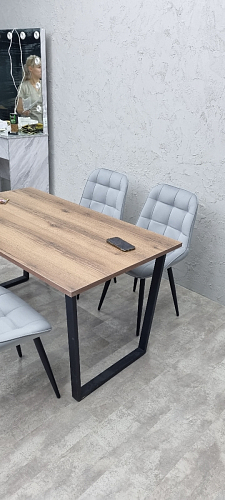 Стол раскладной Лота Лофт 120 25 мм юта / черный матовый фото покупателя 69